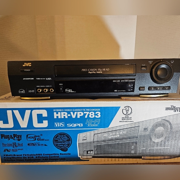 JVC VCR HR-VP783U Pro-Cision 19U Head VCR VHS- WITH Remote and Manual - Picture 13 of 13